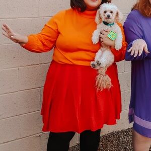 Velma Halloween Skirt and Sweater